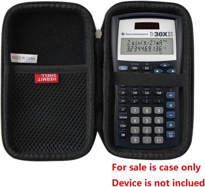 Hermitshell Hard Travel Case for Texas Instruments TI-30XIIS Scientific Calculator (Only Case)(Black) - Image 2